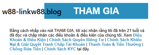 Yêu cầu khi tham gia đăng ký W88 Yêu cầu khi tham gia đăng ký W88